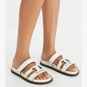 NEW Tory Burch Ines Sandal White Leather 6